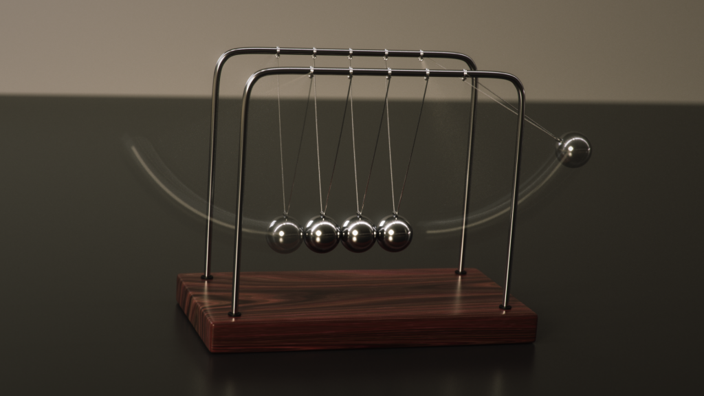 Newtons cradle что это